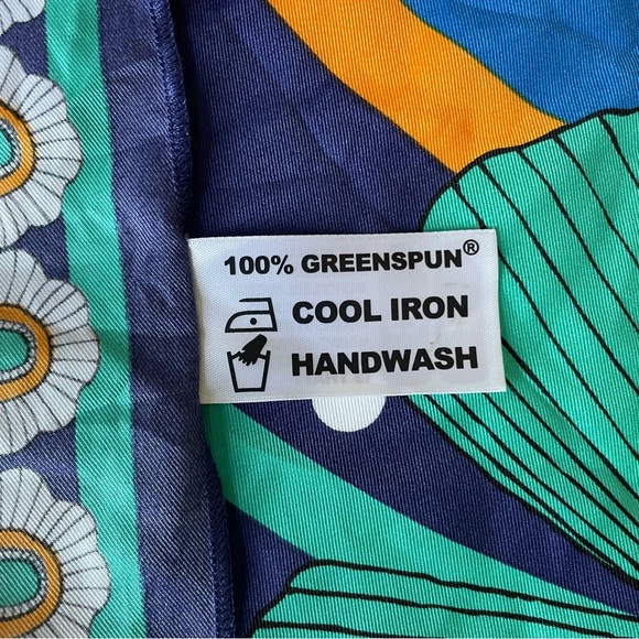 Vibrant Floral Square Scarf - Picture 2 of 5